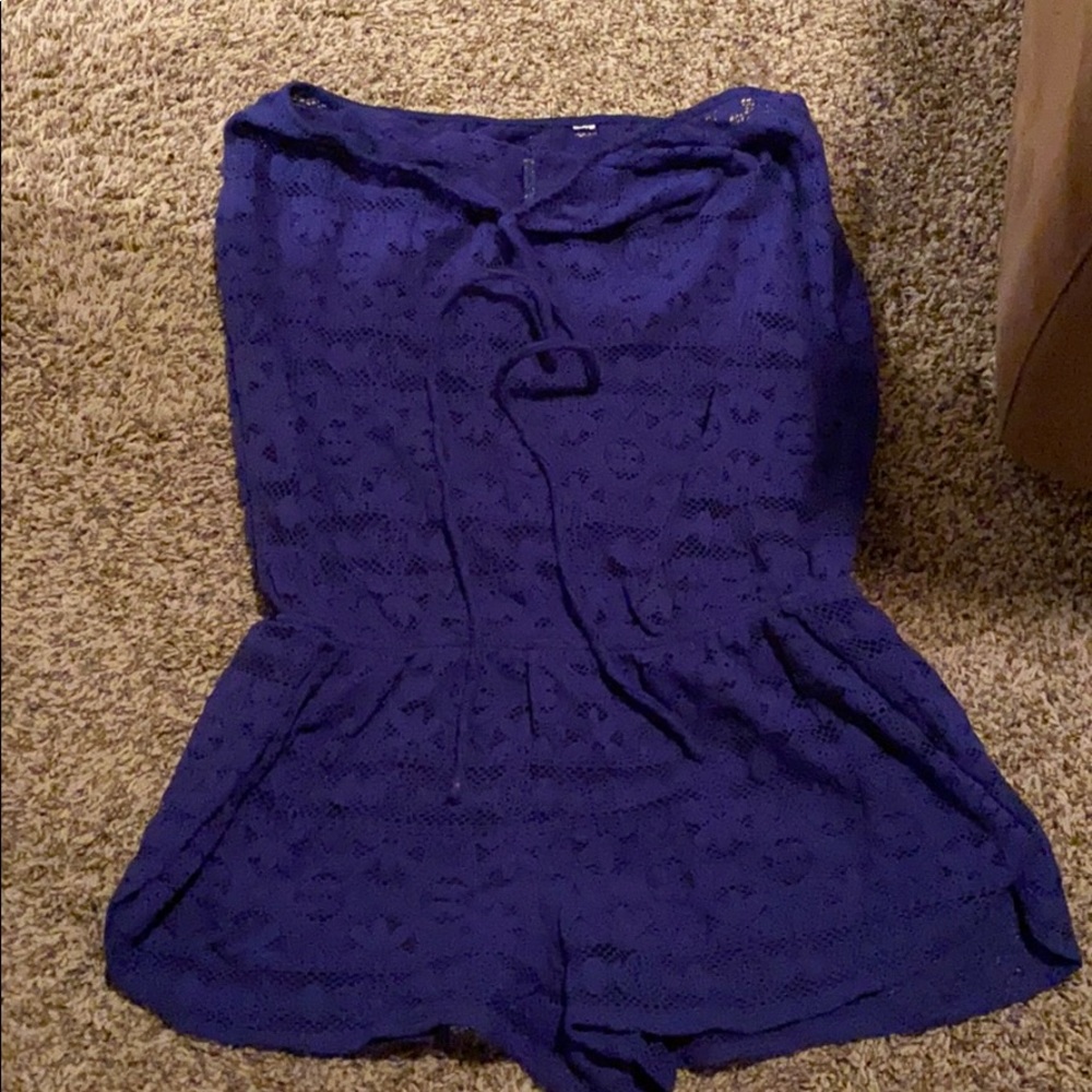 Beach cover up romper